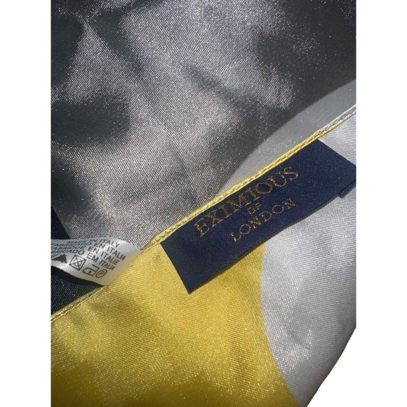 Luxury Silk Scarf Designer Square Wraps Eximious Of London Equestrian Pattern - Picture 11 of 12